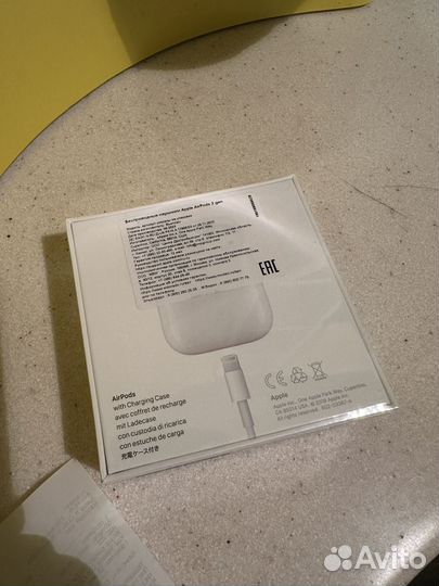 Беспроводные наушники apple airpods 2