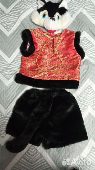 Новогодний детский костюм волка