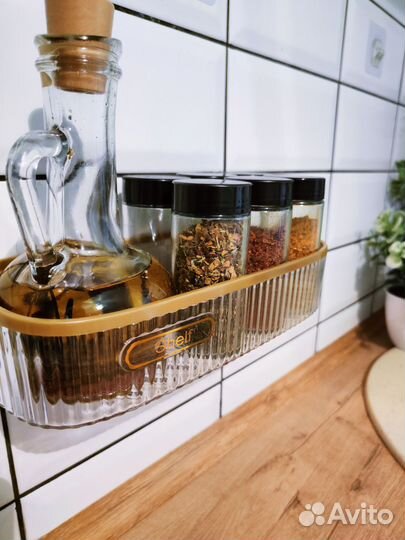 Полка для ванной комнаты и кухни набор 2 шт