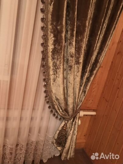 Шторы бархатные