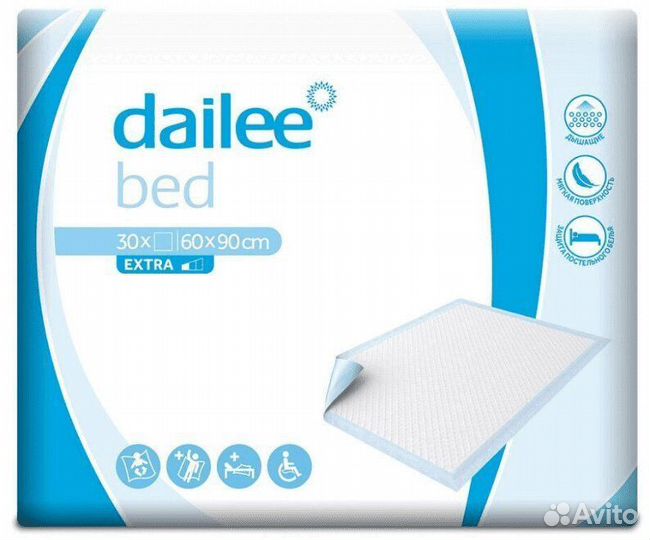 Пеленки для взрослых размер 60 на 90 см по 30 штук