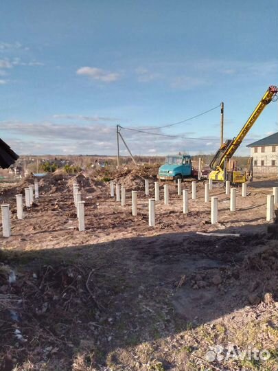 Фундамент на жб сваях