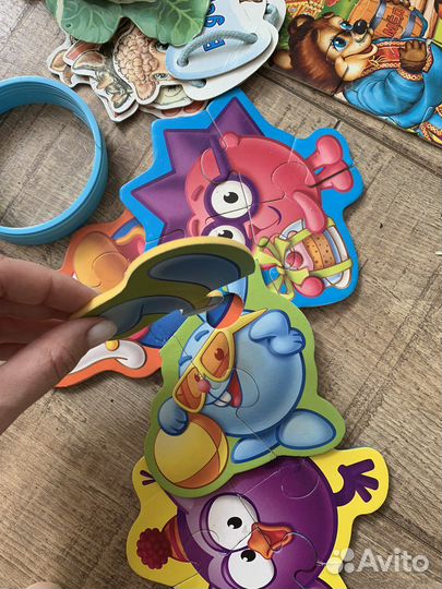 Огромный пакет развивающих игрушек пазлы