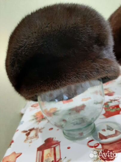 Берет, шапка норковая