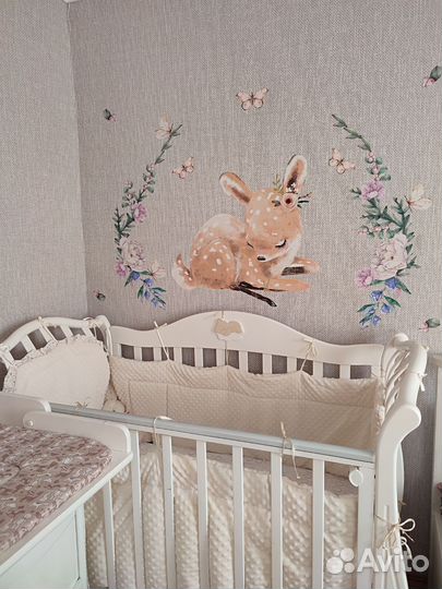 Бортики в детскую кроватку с одеялом