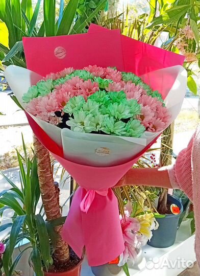 Букеты-гиганты Хризантем