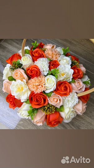 Букет цветов из мыла