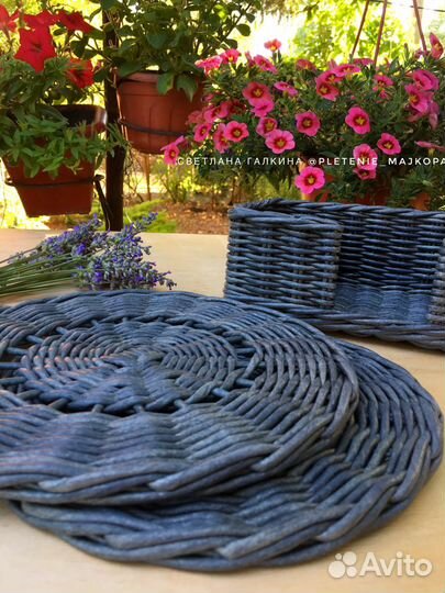 Подставка плетеная салфетка сервировочная на заказ