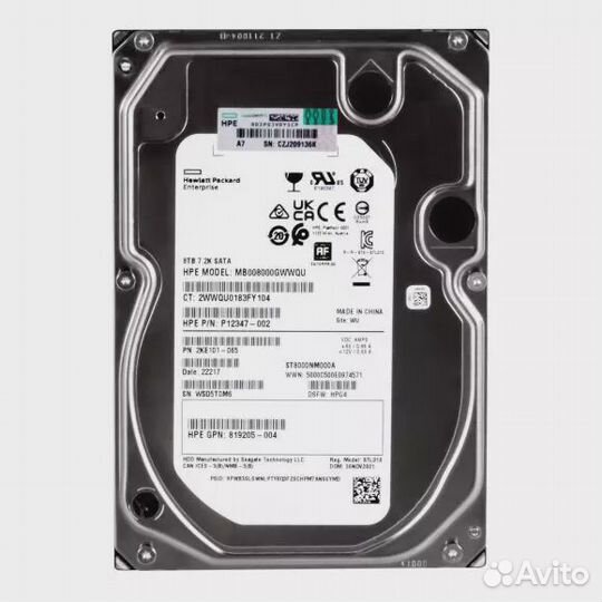 Жесткий диск HP MB008000gwwqu 8TB