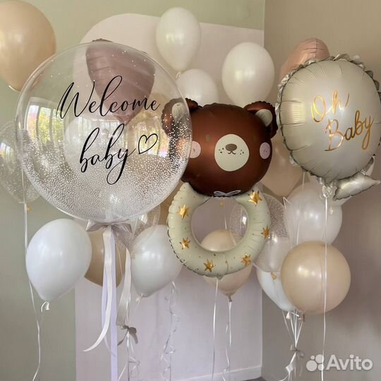 Воздушные шары на выписку из роддома