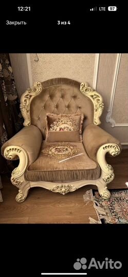 Диван и 2 кресла