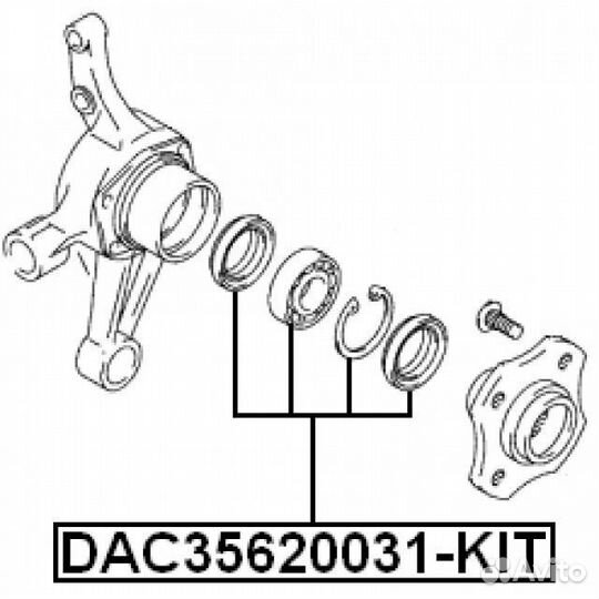 Подшипник зад.suzuki grand vitar