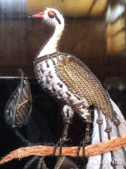 Картина «Павлин» ювелирторг СССР