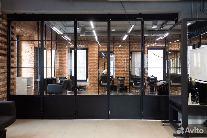 Перегородки раздвижные. Стеклянные перегородки