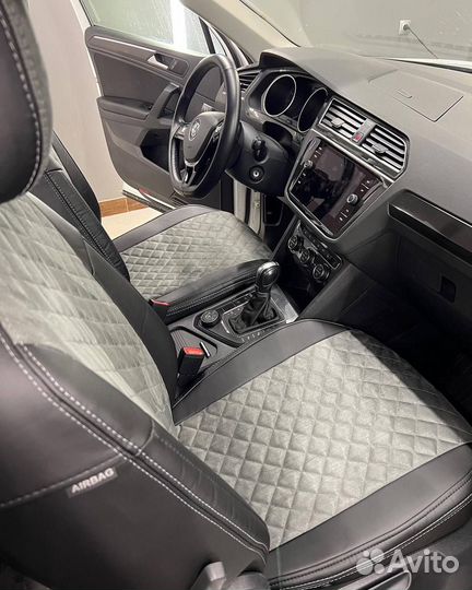 Чехлы из алькантары в Ромб на Лада Веста Автопилот