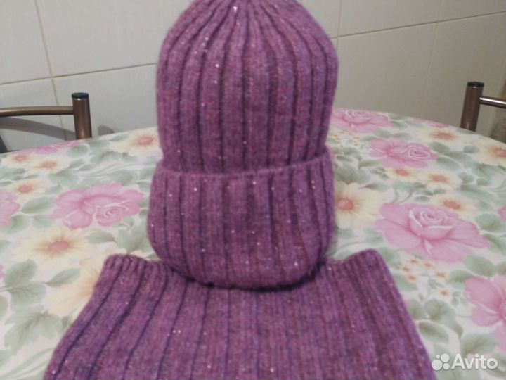 Шапочка и снуд-комплект