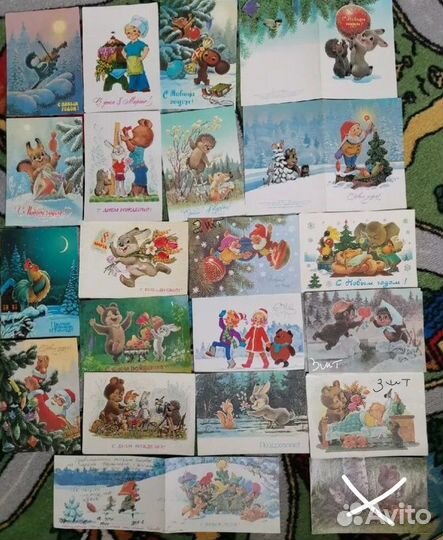 Открытки СССР подписаны