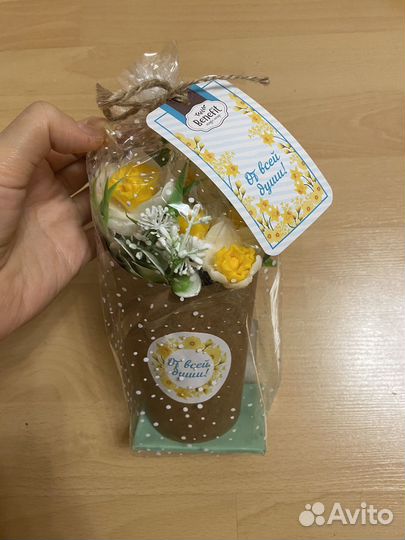 Букет мыльный ручной работы