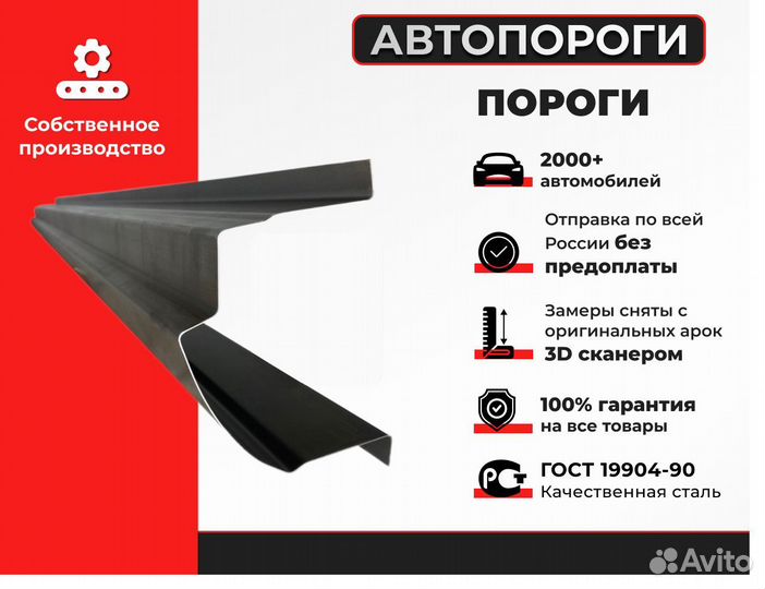 Комплект ремонтных порогов Mitsubishi Montero Spor