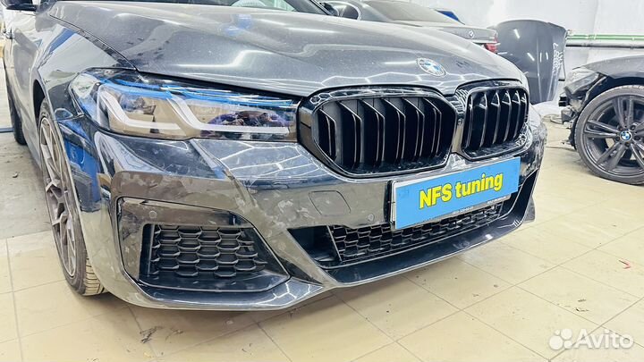 Бампер-фары для BMW G30 LCI М пакет в сборе