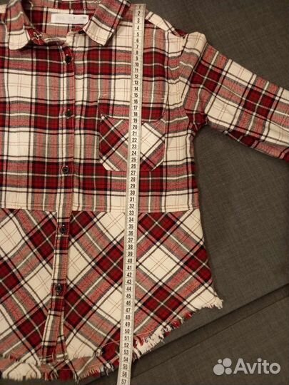 Рубашка в клетку Zara для девочки 122