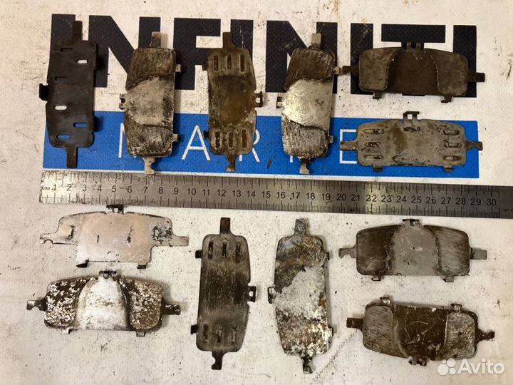 Пластины антискрипные комплект передние Infiniti