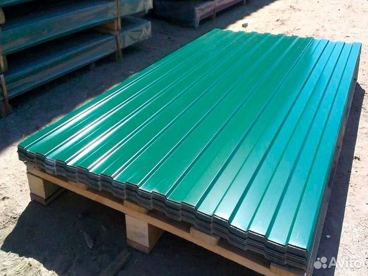 Профнастил С8 0.4 мм - Зеленый мох