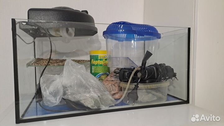 Террариум для красноухой черепахи