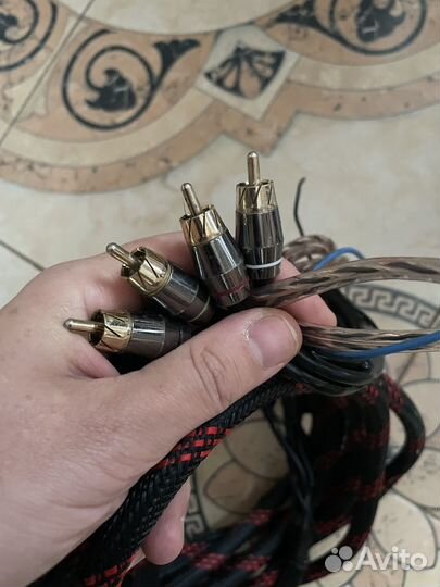 Аудиокабель 5 метров от 2 до 4 RCA