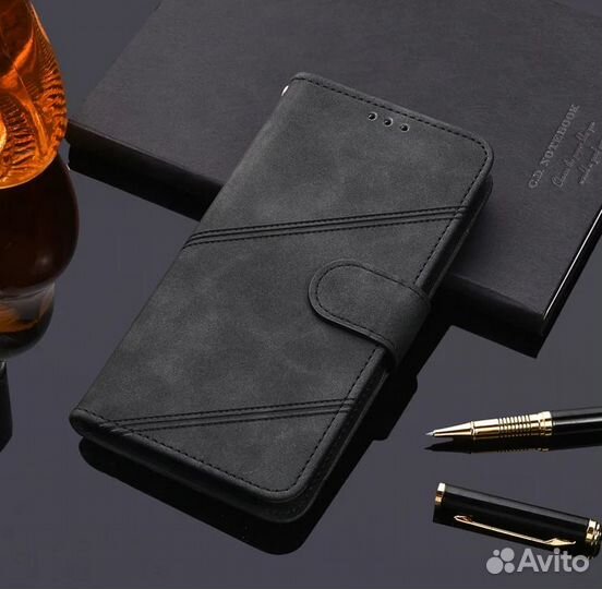 Кожаный чехол-книжка для Realme Narzo 50A