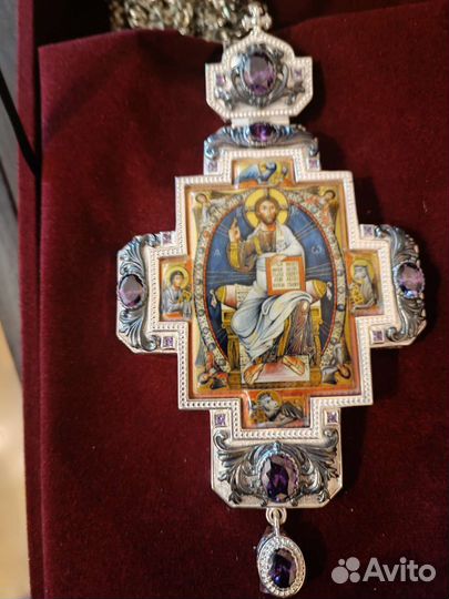 Крест наперсный с украшениями