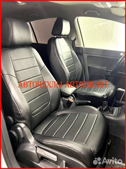 Чехлы Автопилот Volkswagen Golf+ из экокожи чёрные