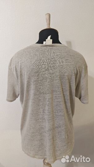 Льняная футболка hm premium 46 раз
