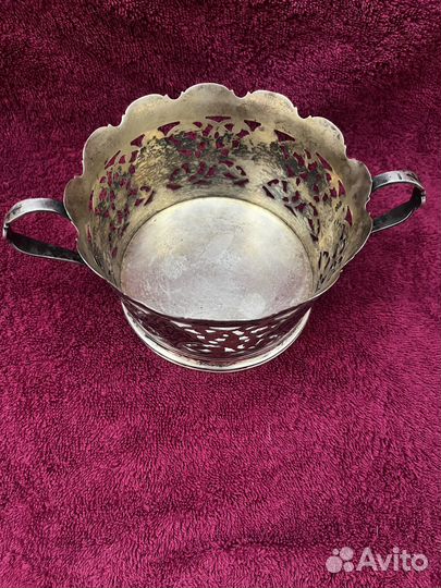 Ваза для конфет СССР серебро Кубачи