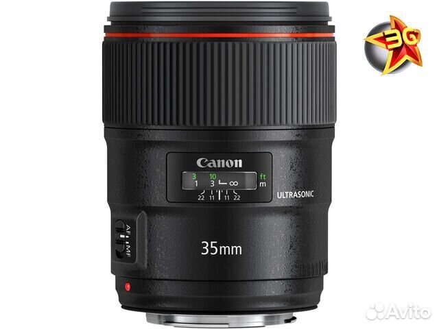 Объектив Canon EF 35mm f/1.4L II USM, черный