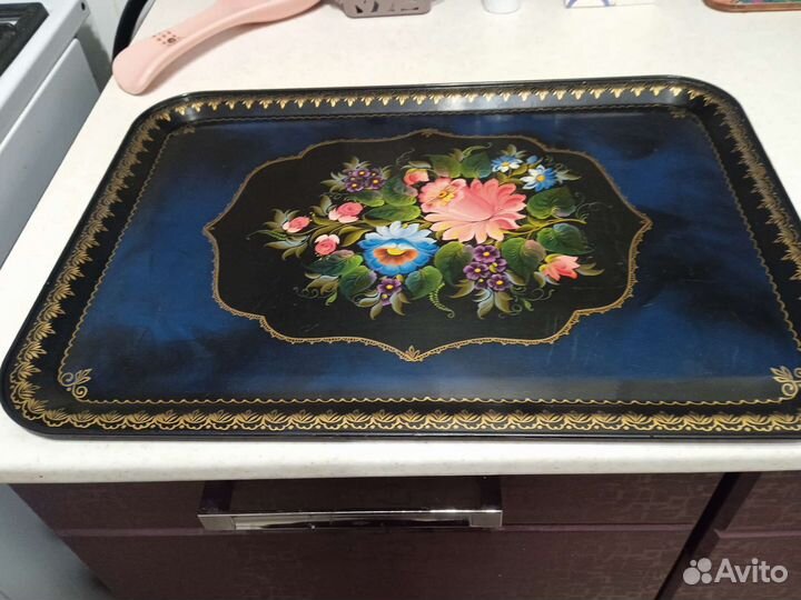 Поднос жостовский авторская работа