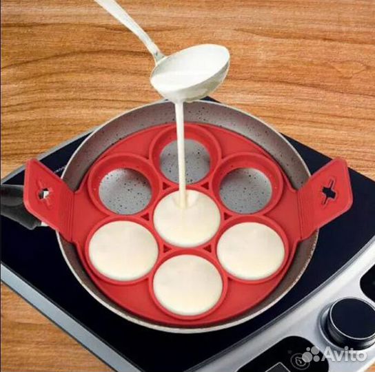 Силиконовая форма для выпечки оладьев, котлет