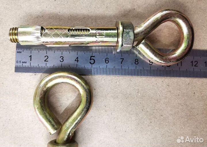 Болт анкерный с кольцом 12х70 стальной