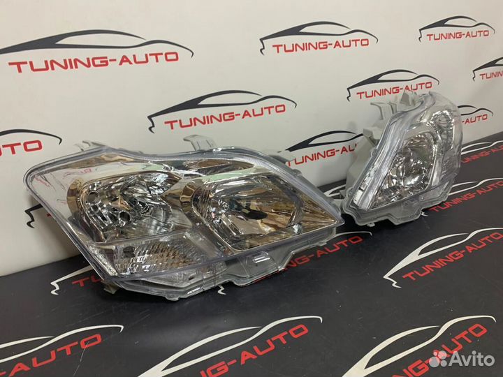 Фары на Premio 260 светлые хром