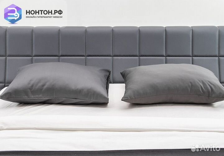 Кровать Оливия серая