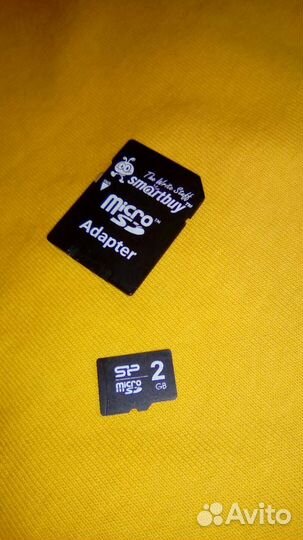 Карта памяти Micro SD 2gb с адаптером
