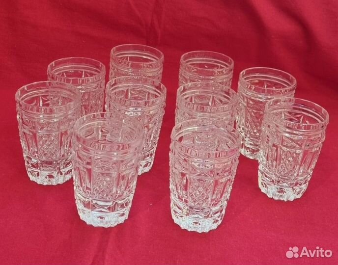 Стопки хрусталь. Рюмки СССР. 10 шт. Набором