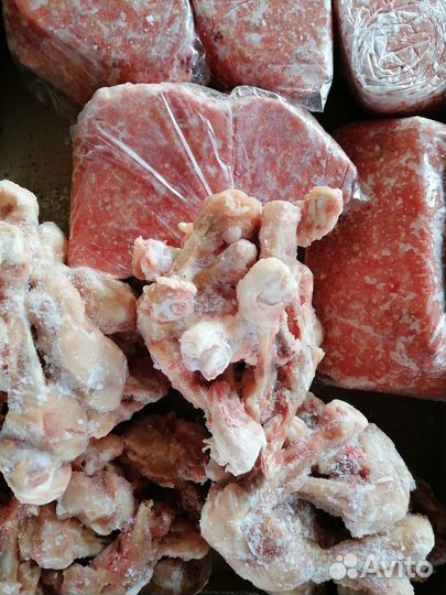 Мясокостный куриный фарш.(корм животным)