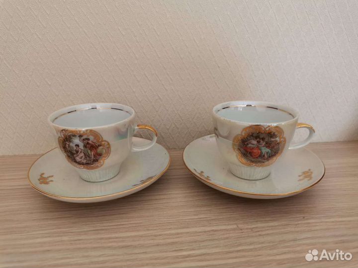 Старинный кофейный набор.Мадонна гдр