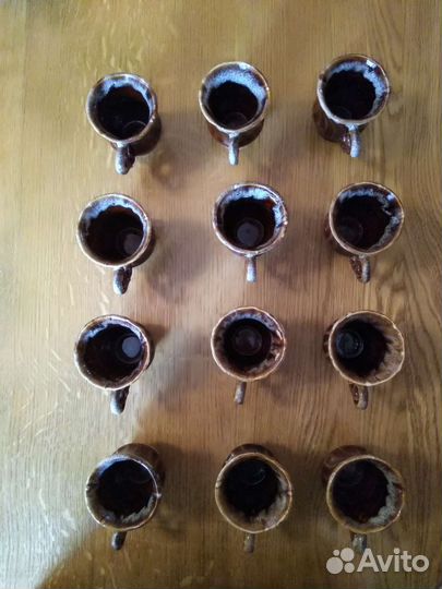 Кофейные чашки керамические СССР на 12 персон