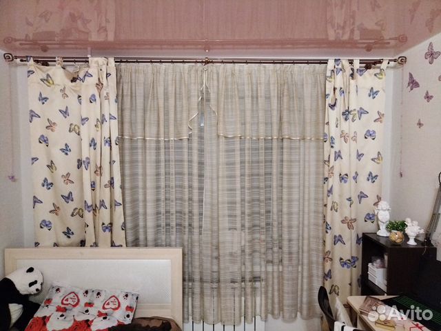 Комплект шторы и тюль бу