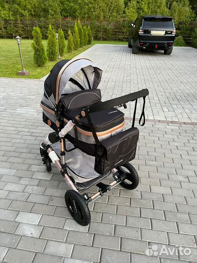 Коляска 3 в 1 + автолюлька luxmom