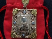 Золотая ладанка-икона Св.Николай Чудотворец