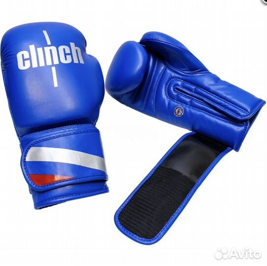 Боксерские перчатки 10 oz клинч синие