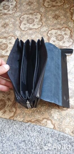 Мужской кожаный клатч